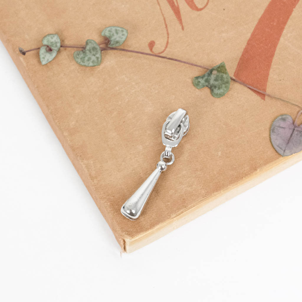 3mm Silver Slider for Zipper - Maison Klem